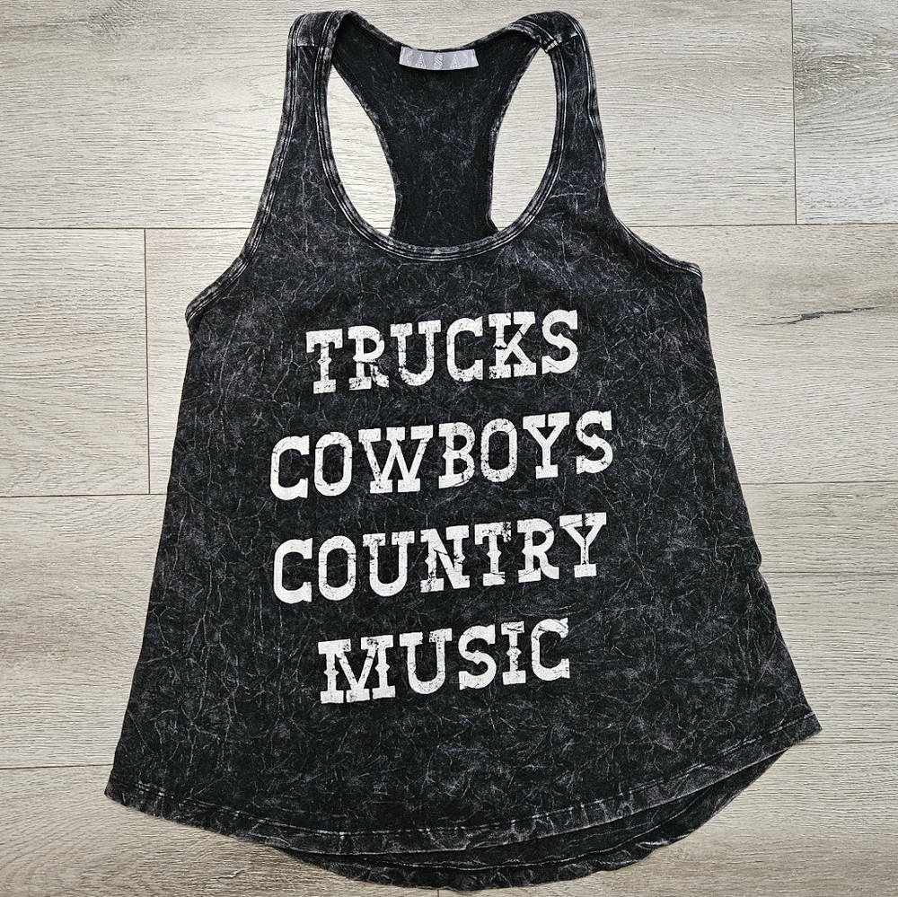 Western graphic tank top